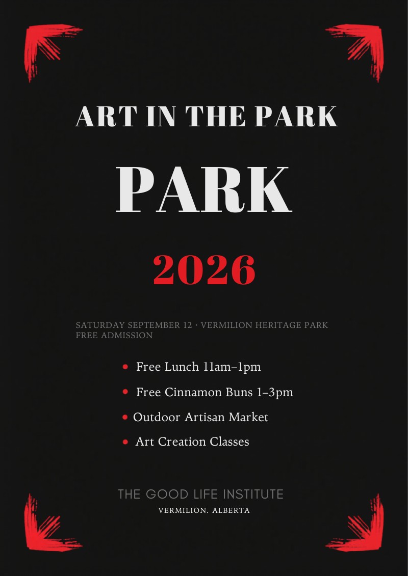 Art in the Park 2026 — Saturday September 12, Vermilion Heritage Park